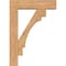 Ekena Millwork Merced Block Smooth Bracket w/ Offset Brace, Western Red Cedar, 7 1/2"W x 30"D x 42"H BKT0806X30X42MRC05SWR - alternate 4